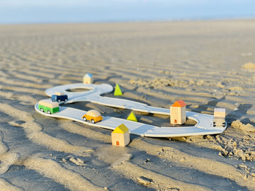 Houten road & rail rubber - PlanToys